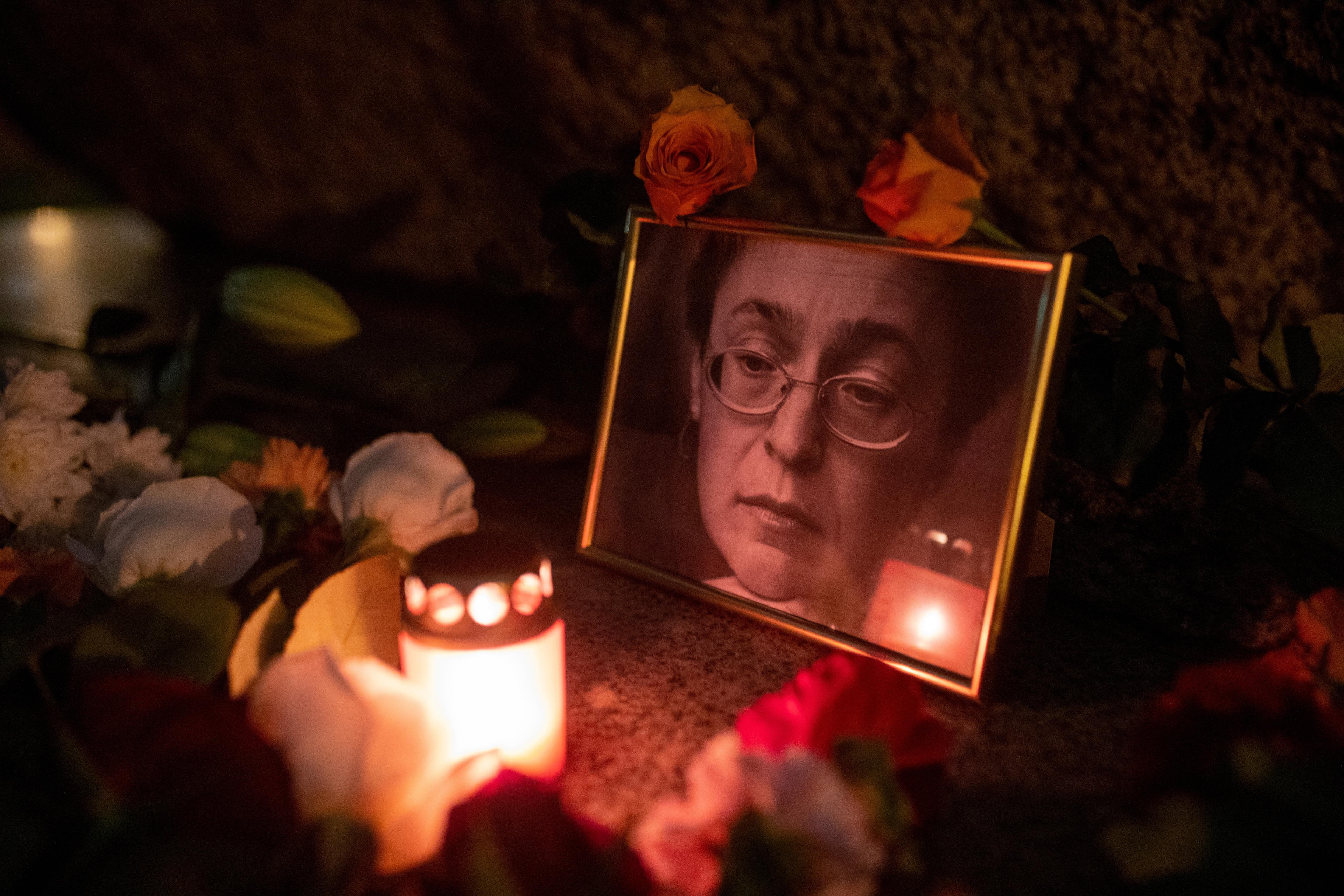 Připomínka vraždy Anny Politkovské