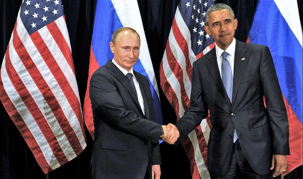 Vladimir Putin a Barack Obama