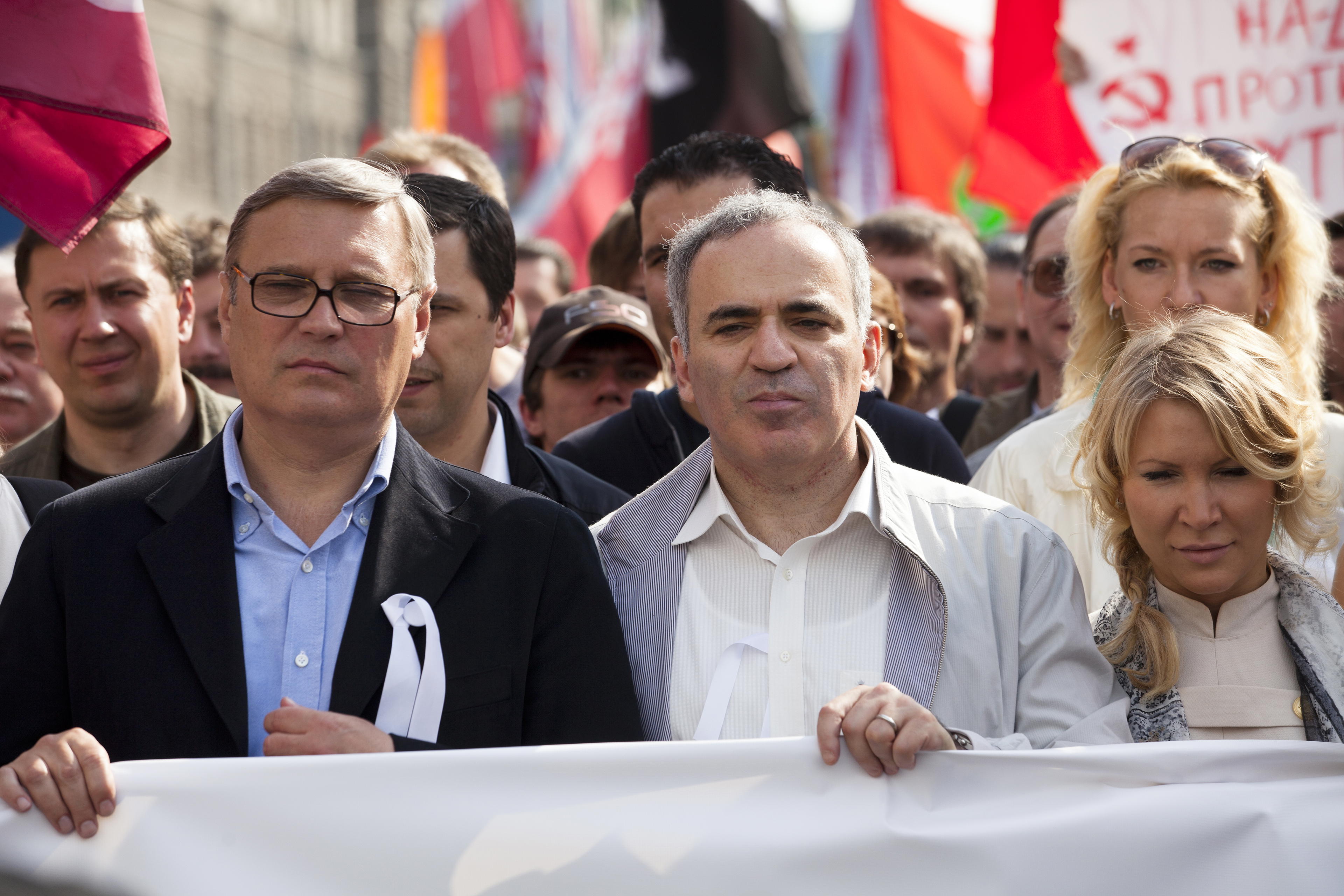 Garry Kasparov na demonstraci