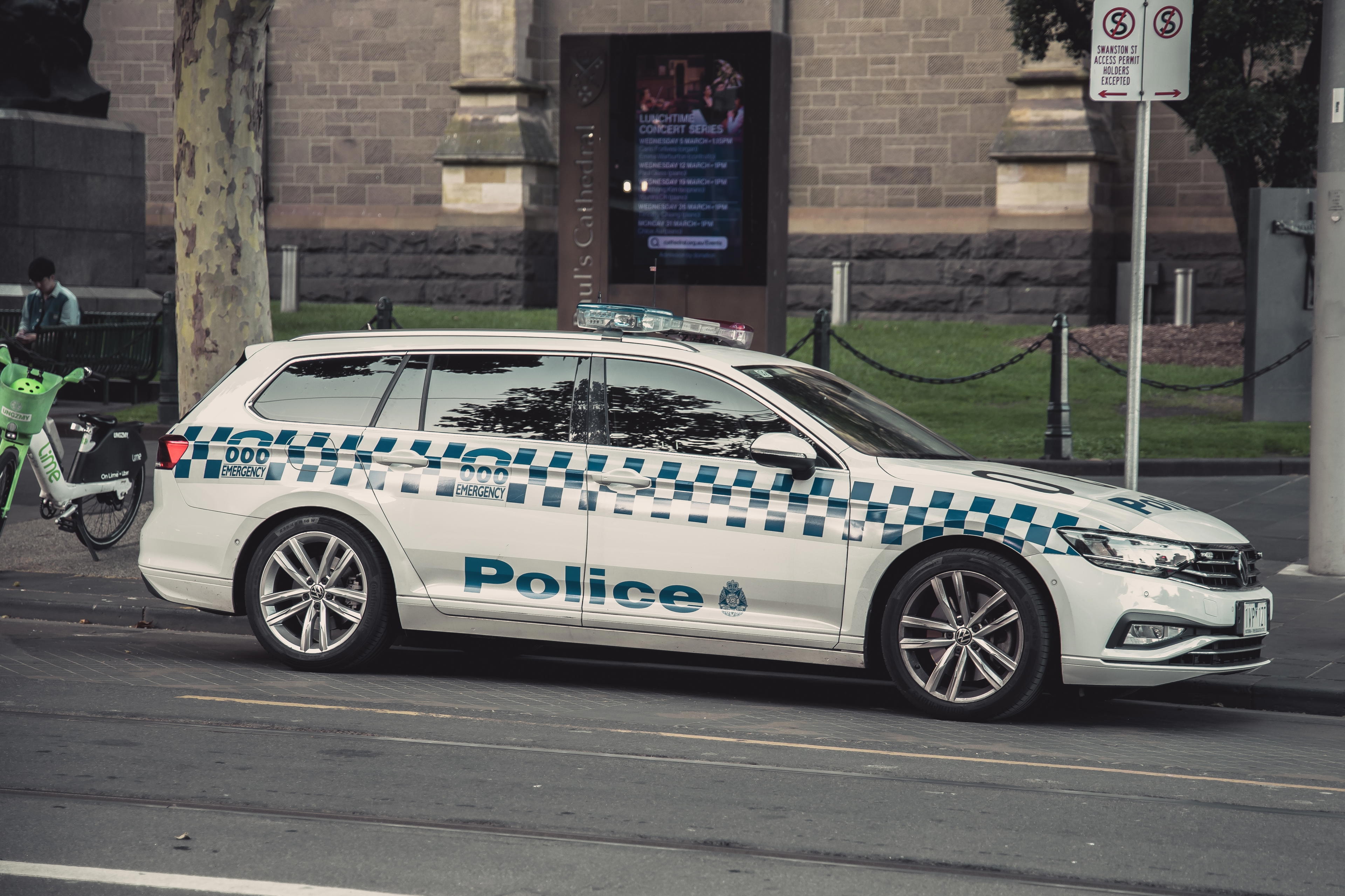Policejní vůz v Melbourne