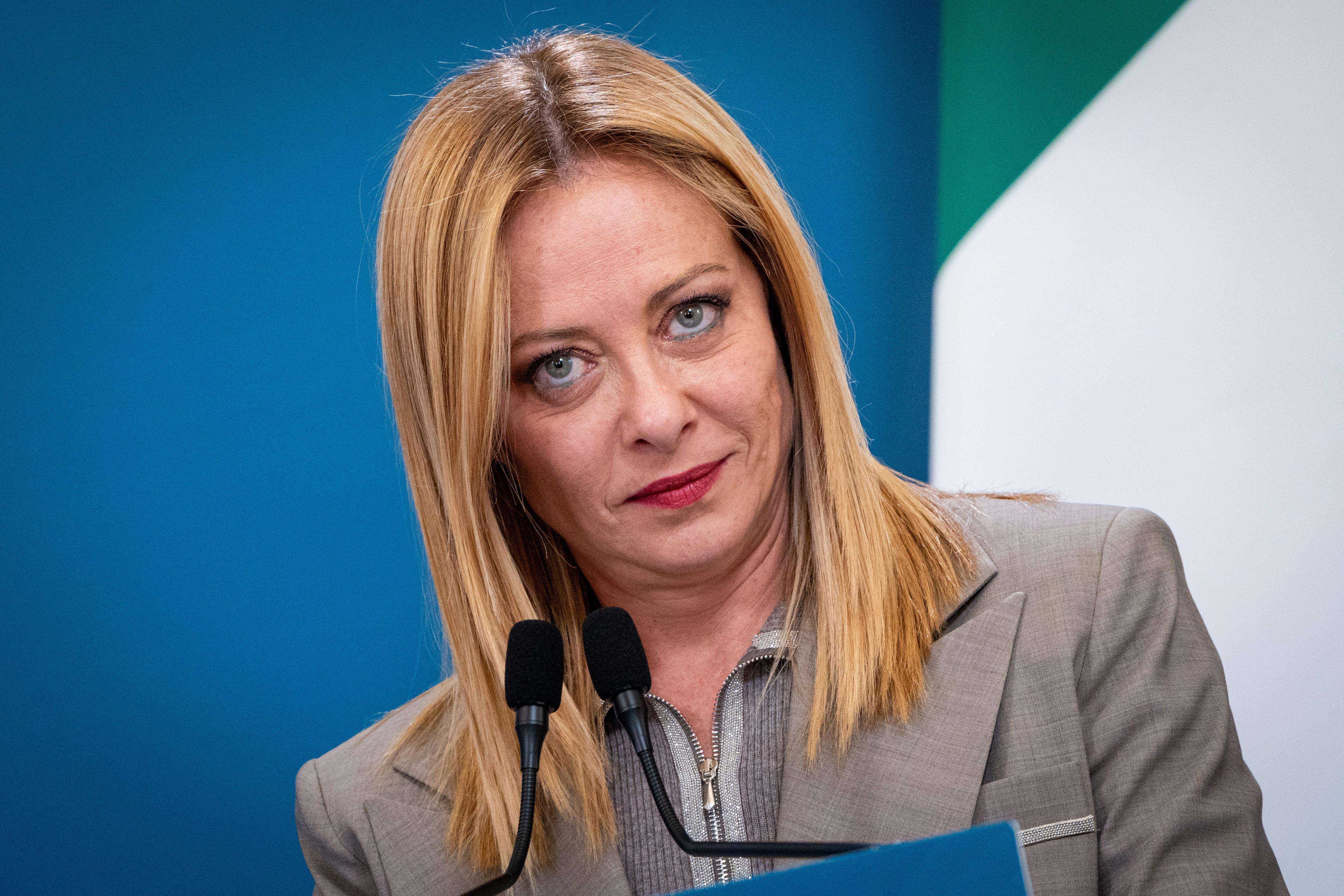 Italská premiérka Giorgia Meloniová
