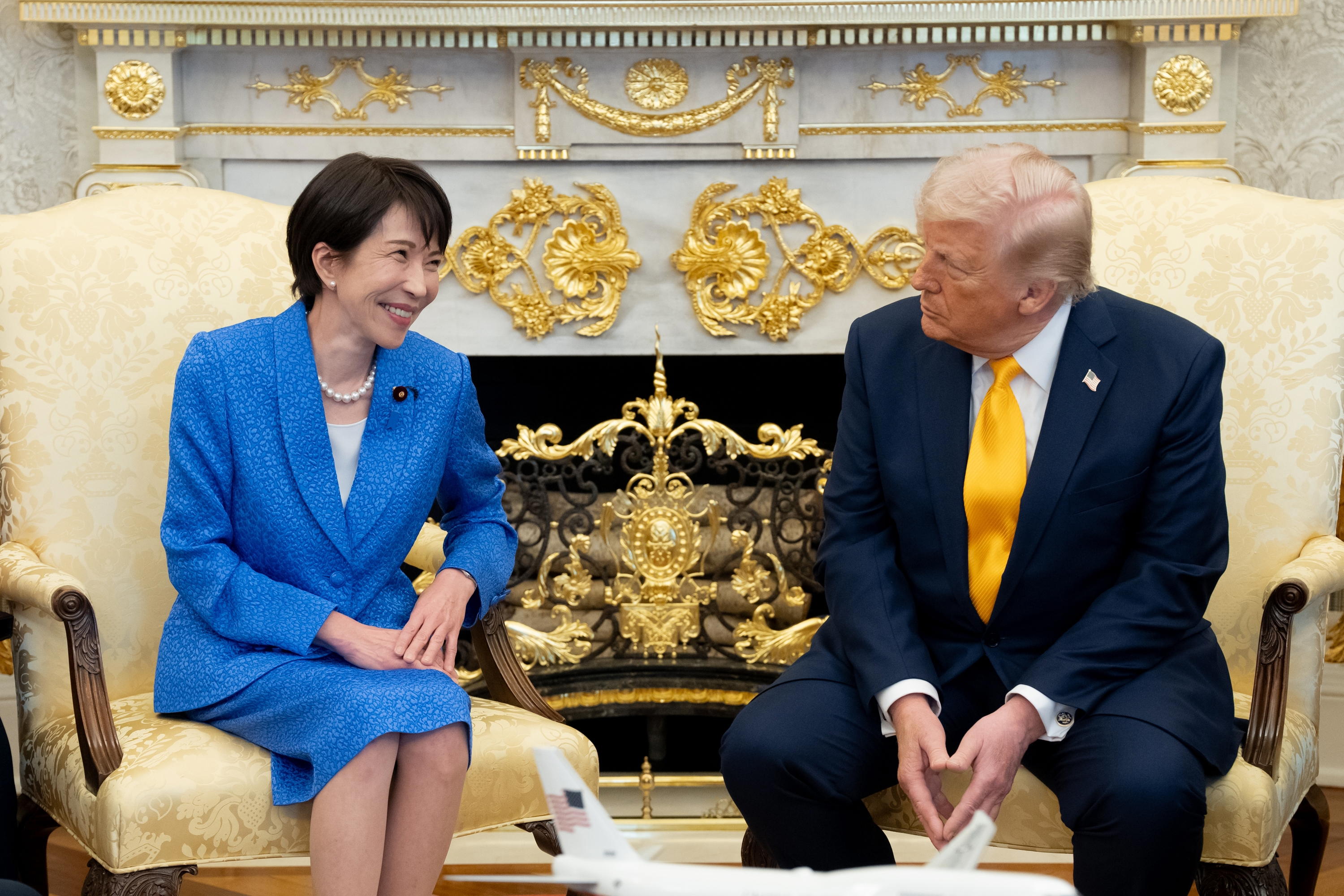 Sanae Takaichi a Donald Trump