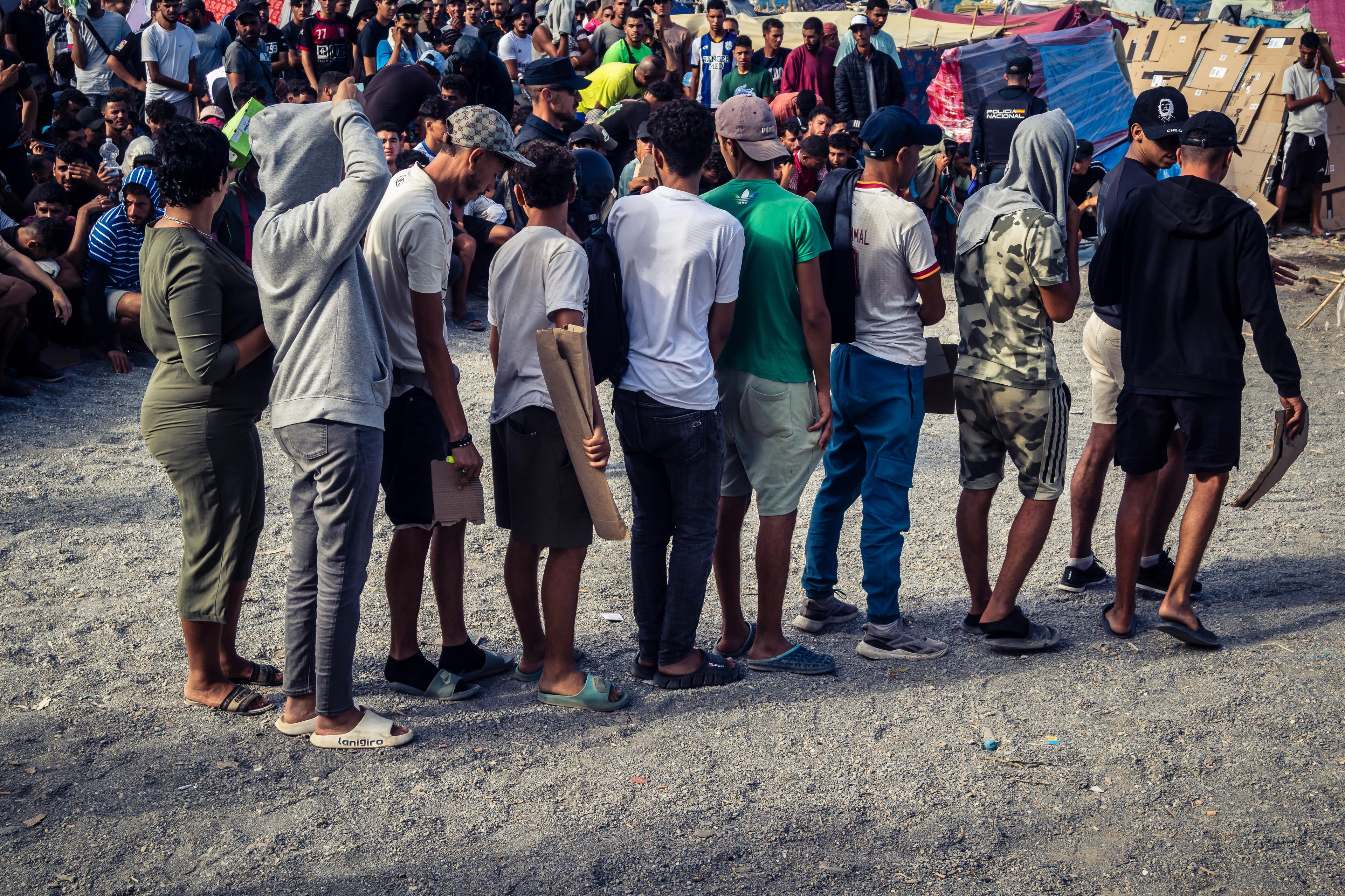 Migranti v Ceutě